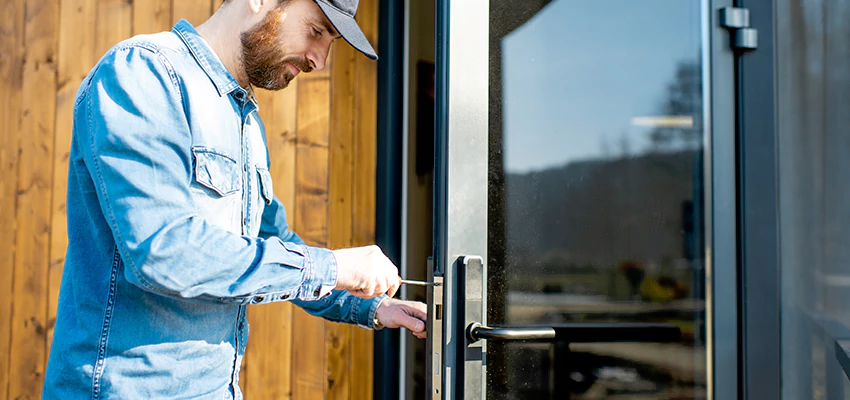 Frameless Glass Storefront Door Locks Replacement in North Port, FL